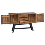 Soporte de TV Natural 110 x 30 x 75 cm Madera de teca maciza