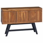 Soporte de TV Natural 110 x 30 x 75 cm Madera de teca maciza