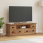 Soporte de TV Natural 110 x 30 x 40 cm Madera de teca maciza