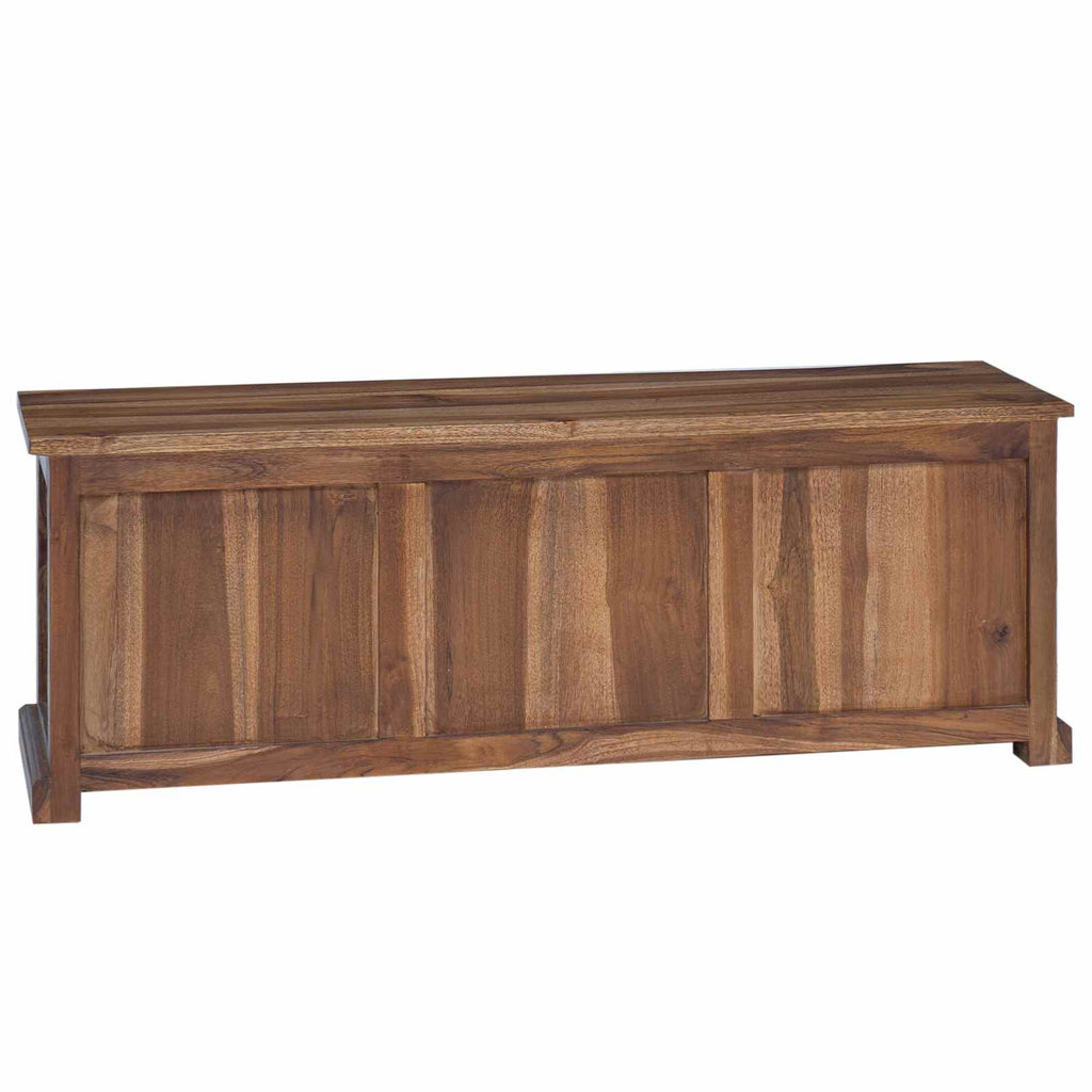 Soporte de TV Natural 110 x 30 x 40 cm Madera de teca maciza