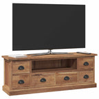 Soporte de TV Natural 110 x 30 x 40 cm Madera de teca maciza