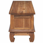 Soporte de TV Natural 110 x 35 x 40 cm Madera de teca maciza