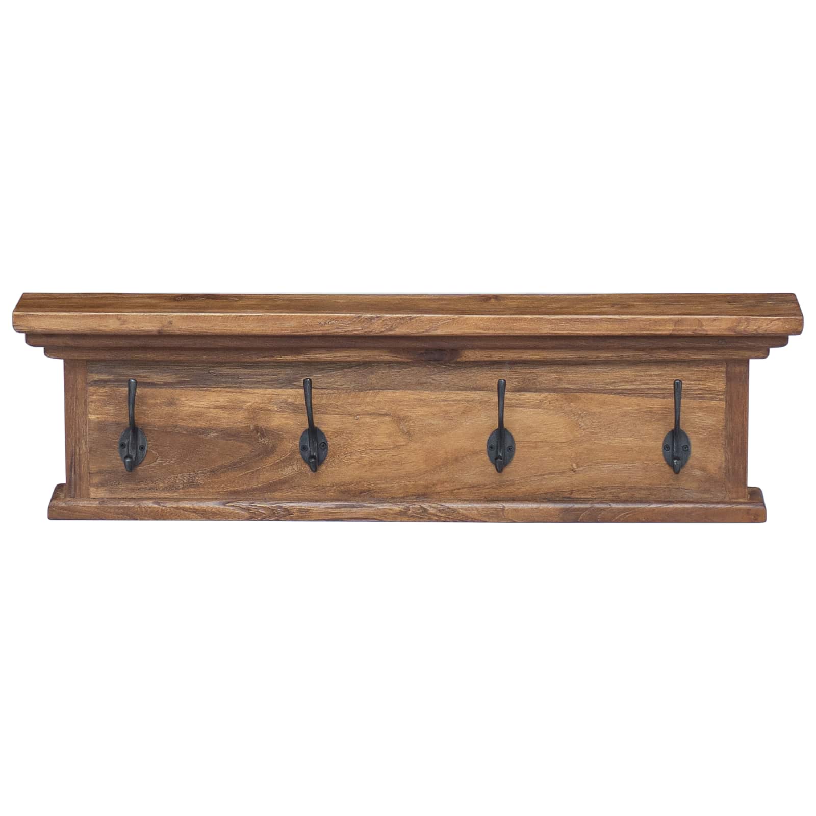 Perchero montado en pared Natural 70 x 10 x 20 cm