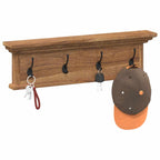 Perchero montado en pared Natural 70 x 10 x 20 cm