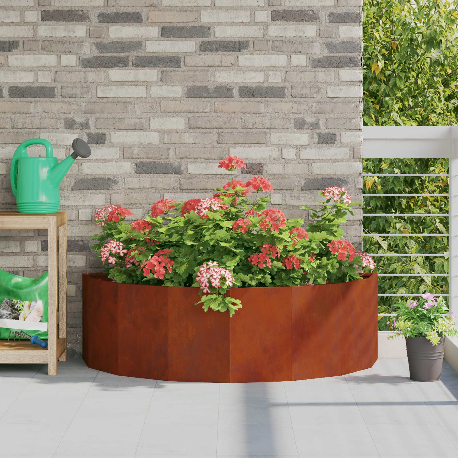 Floreira 120 x 60 x 35 cm Aço