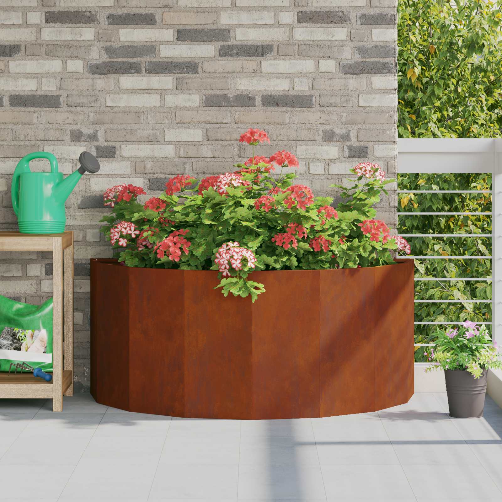 Floreira 120 x 60 x 35 cm Aço