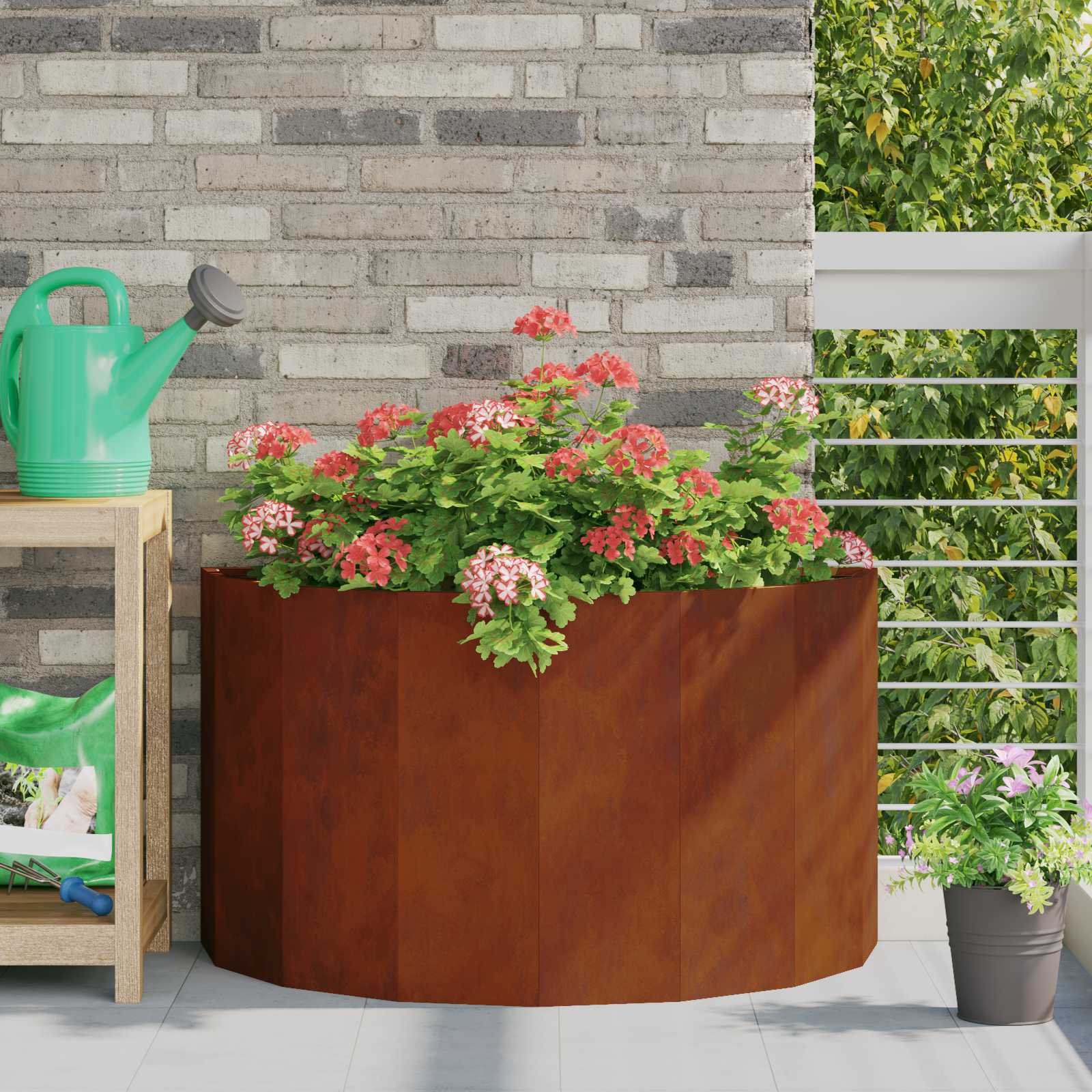 Floreira 120 x 60 x 35 cm Aço