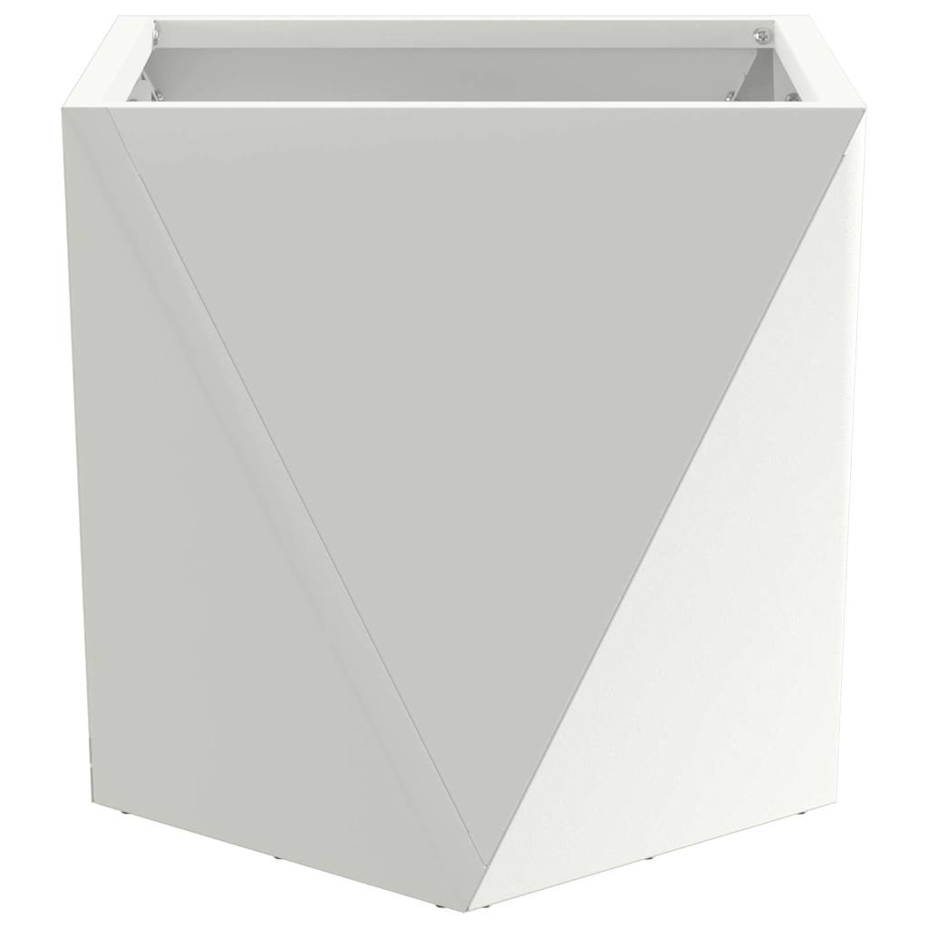 Jardinera 2 pcs 30 x 30 x 30 cm Acero