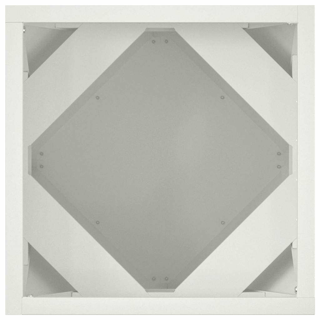 Jardinera 2 pcs 30 x 30 x 30 cm Acero