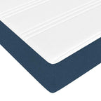 Estructura de cama con colchón Azul 100 x 200 cm tela