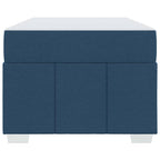 Estructura de cama con colchón Azul 100 x 200 cm tela