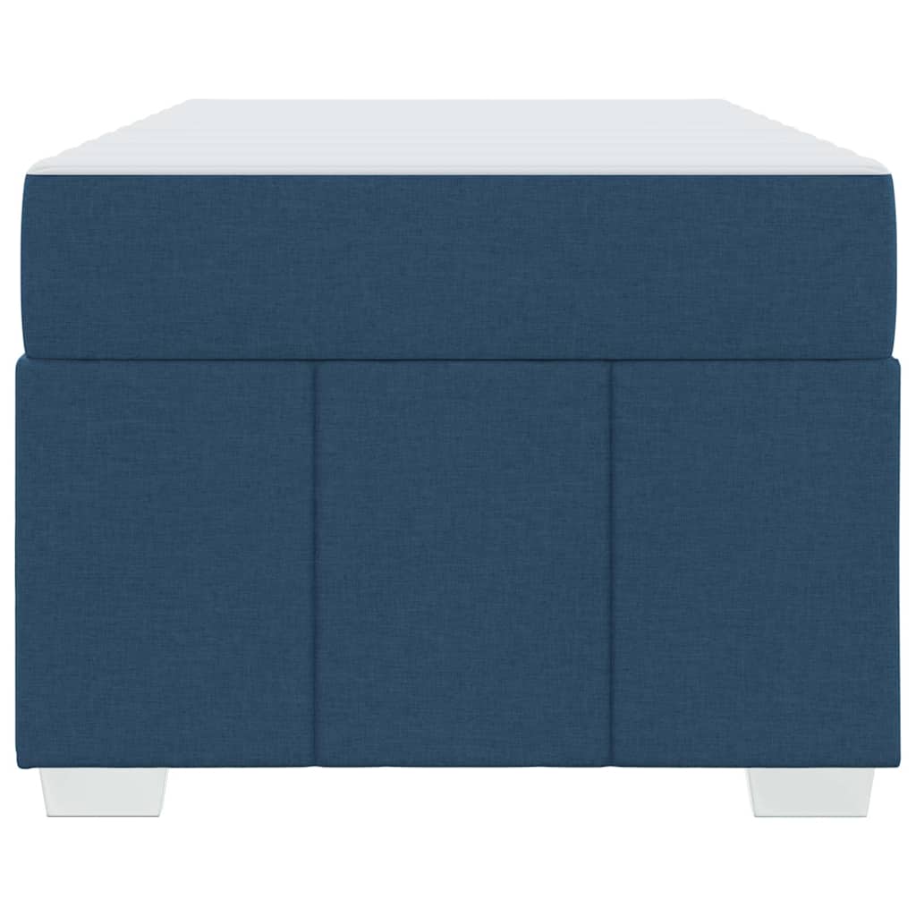Estructura de cama con colchón Azul 100 x 200 cm tela