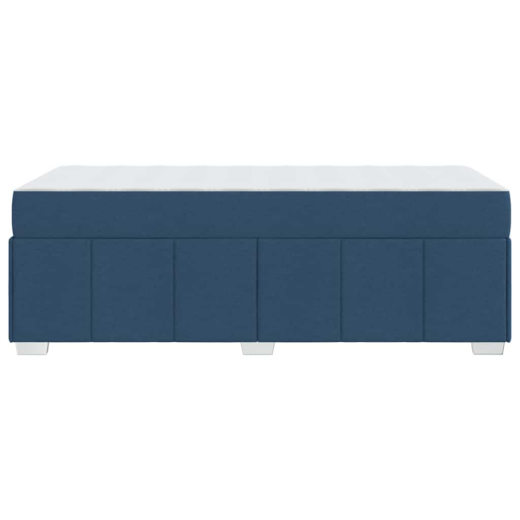 Estructura de cama con colchón Azul 100 x 200 cm tela