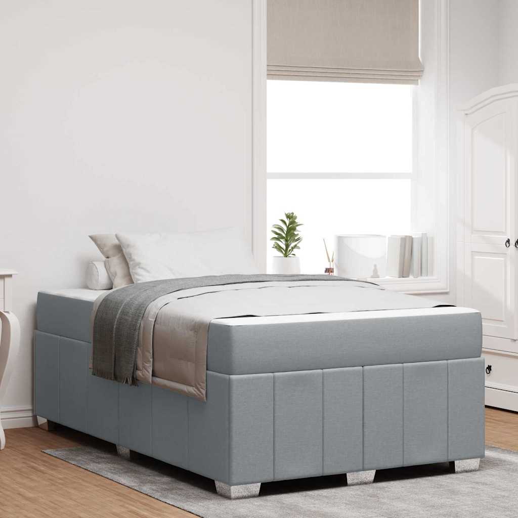 Bed frame with mattress Blue 100 x 200 cm fabric