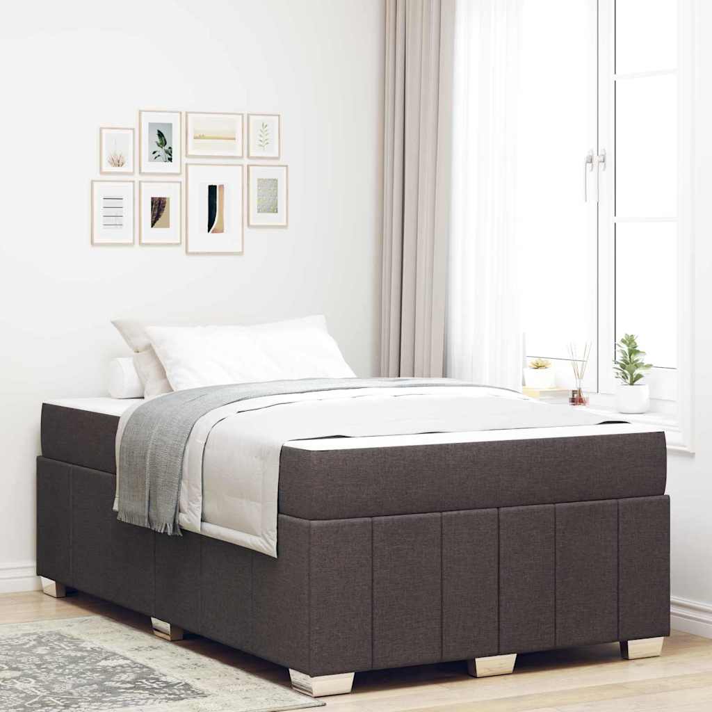 Bed frame with mattress Blue 100 x 200 cm fabric