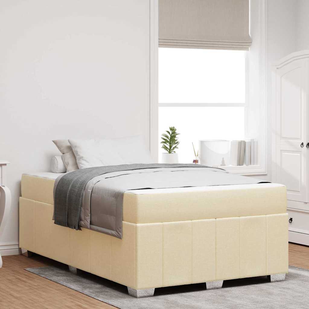 Bed frame with mattress Blue 100 x 200 cm fabric