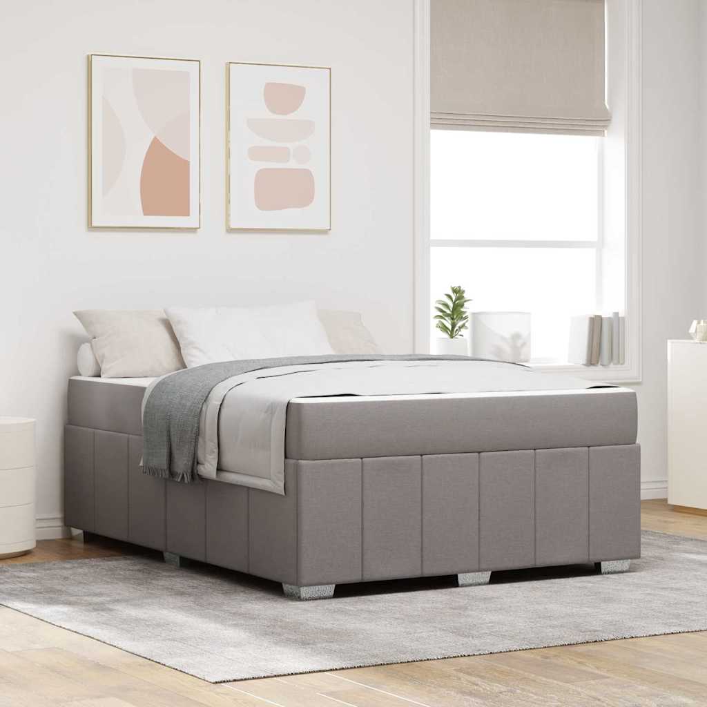 Bed frame with mattress Blue 100 x 200 cm fabric