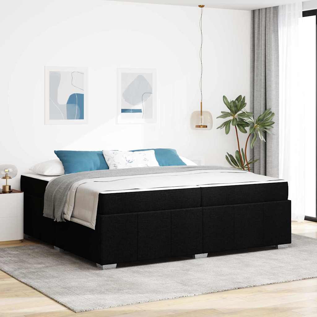 Bed frame with mattress Blue 100 x 200 cm fabric