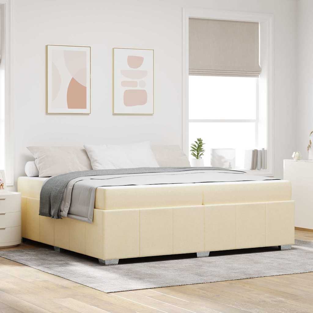 Bed frame with mattress Blue 100 x 200 cm fabric