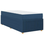 Estructura de cama con colchón Azul 100 x 200 cm tela