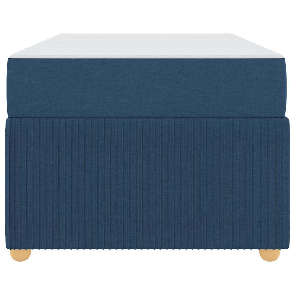 Estructura de cama con colchón Azul 100 x 200 cm tela