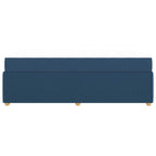 Estructura de cama con colchón Azul 100 x 200 cm tela
