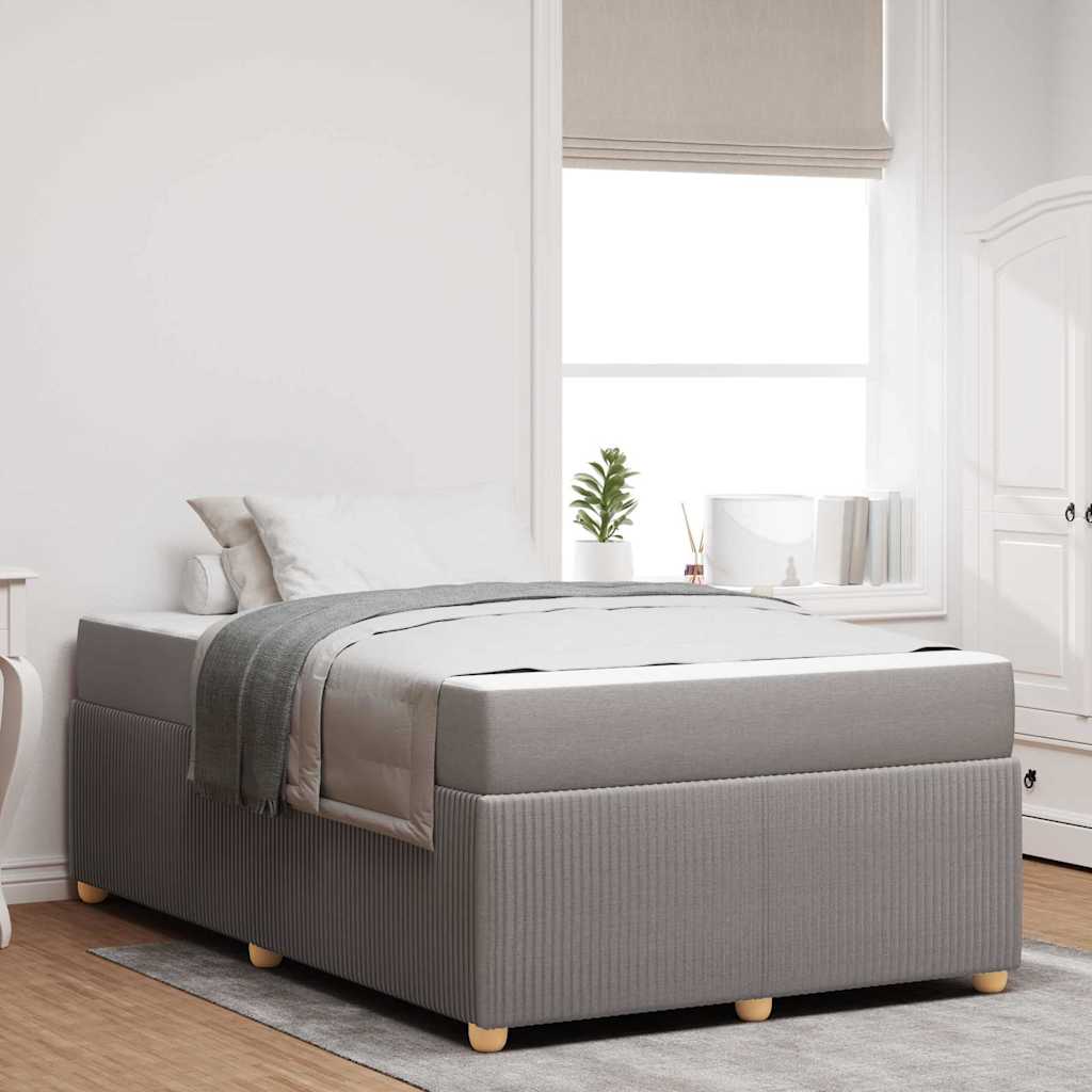Bed frame with mattress Blue 100 x 200 cm fabric