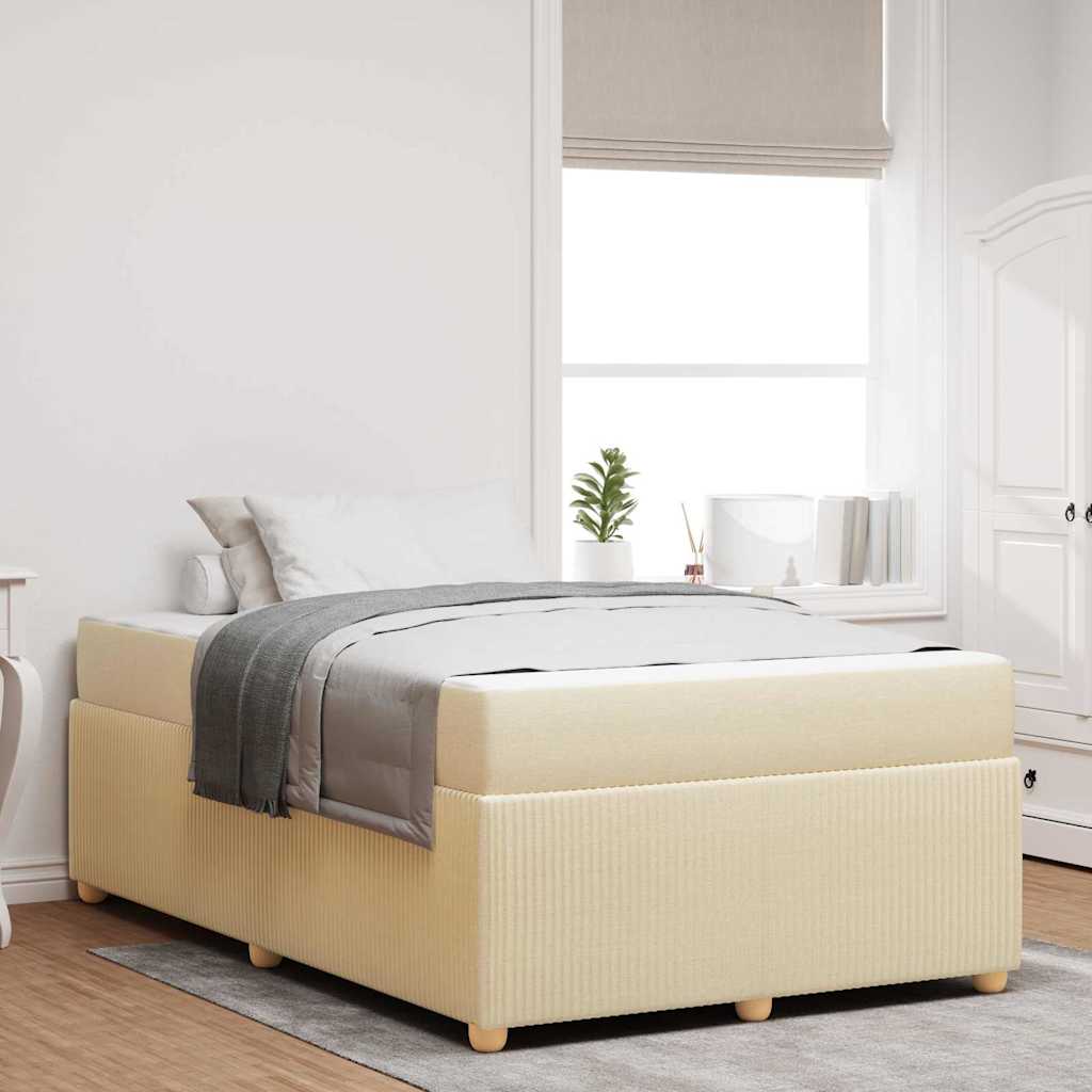 Bed frame with mattress Blue 100 x 200 cm fabric