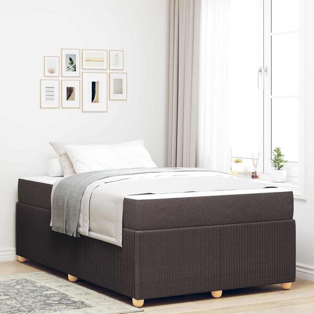 Bed frame with mattress Blue 100 x 200 cm fabric