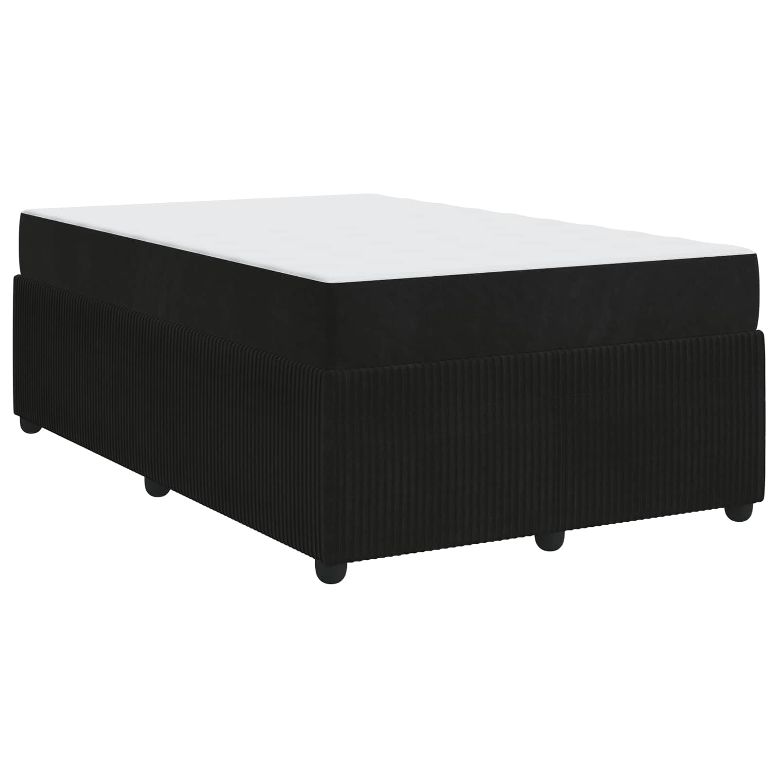 Bed frame with mattress Blue 100 x 200 cm fabric