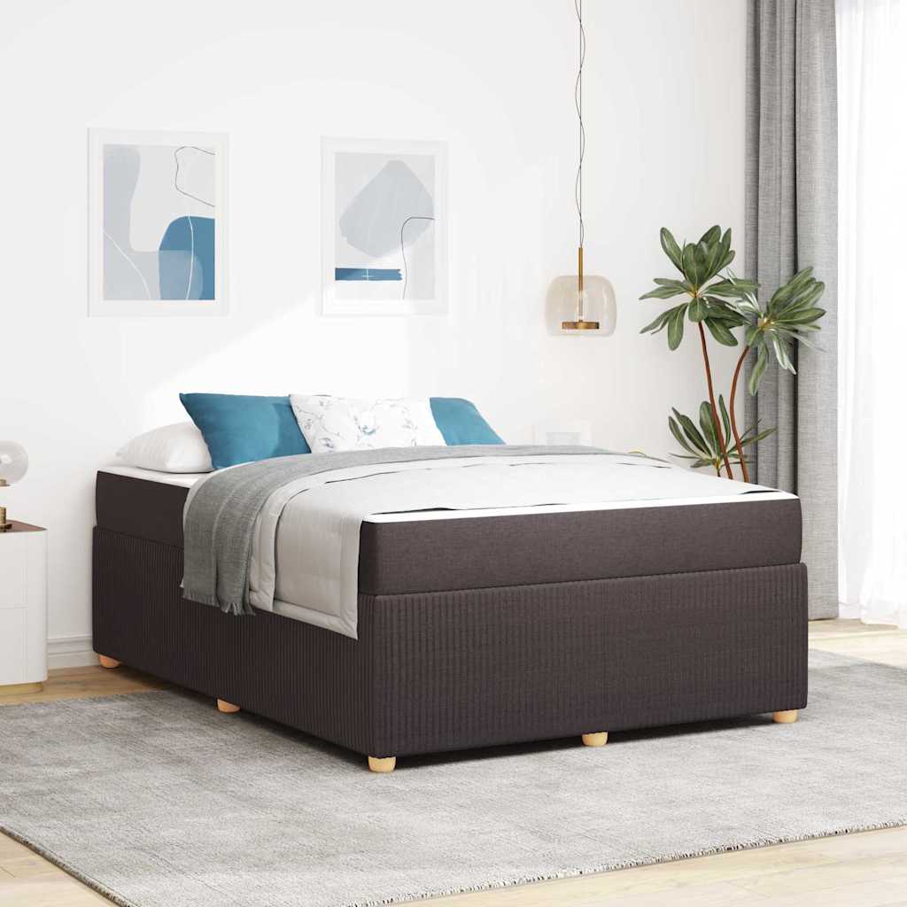 Bed frame with mattress Blue 100 x 200 cm fabric