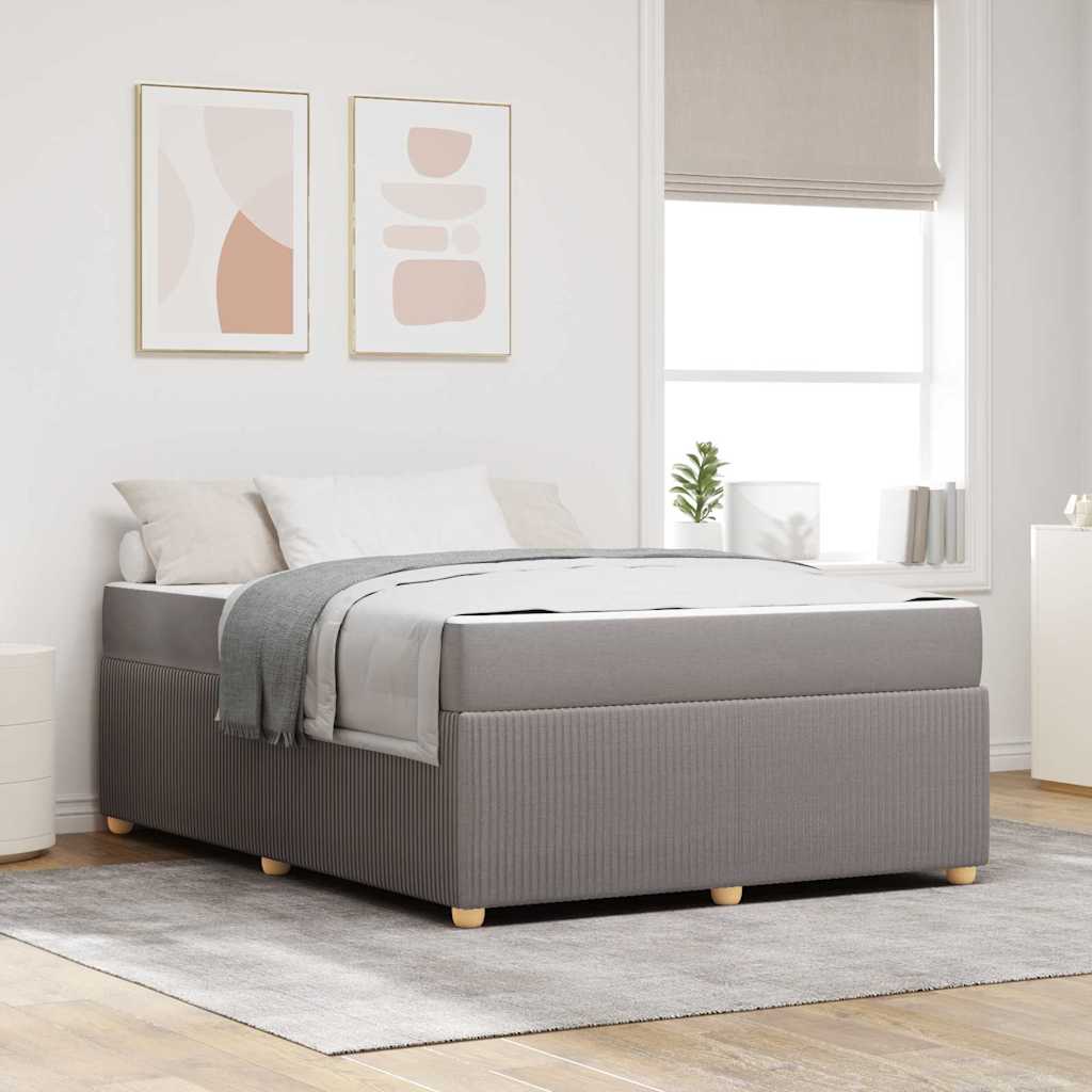 Bed frame with mattress Blue 100 x 200 cm fabric