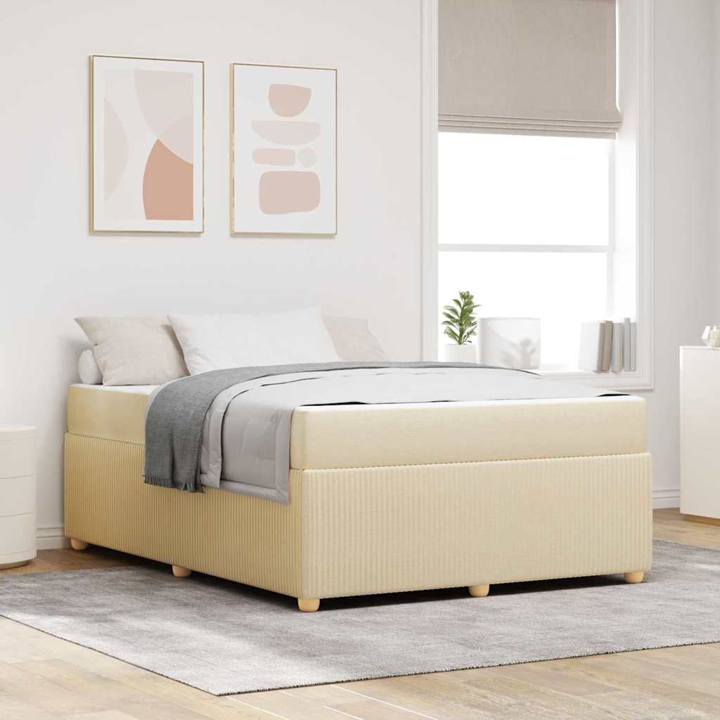 Bed frame with mattress Blue 100 x 200 cm fabric