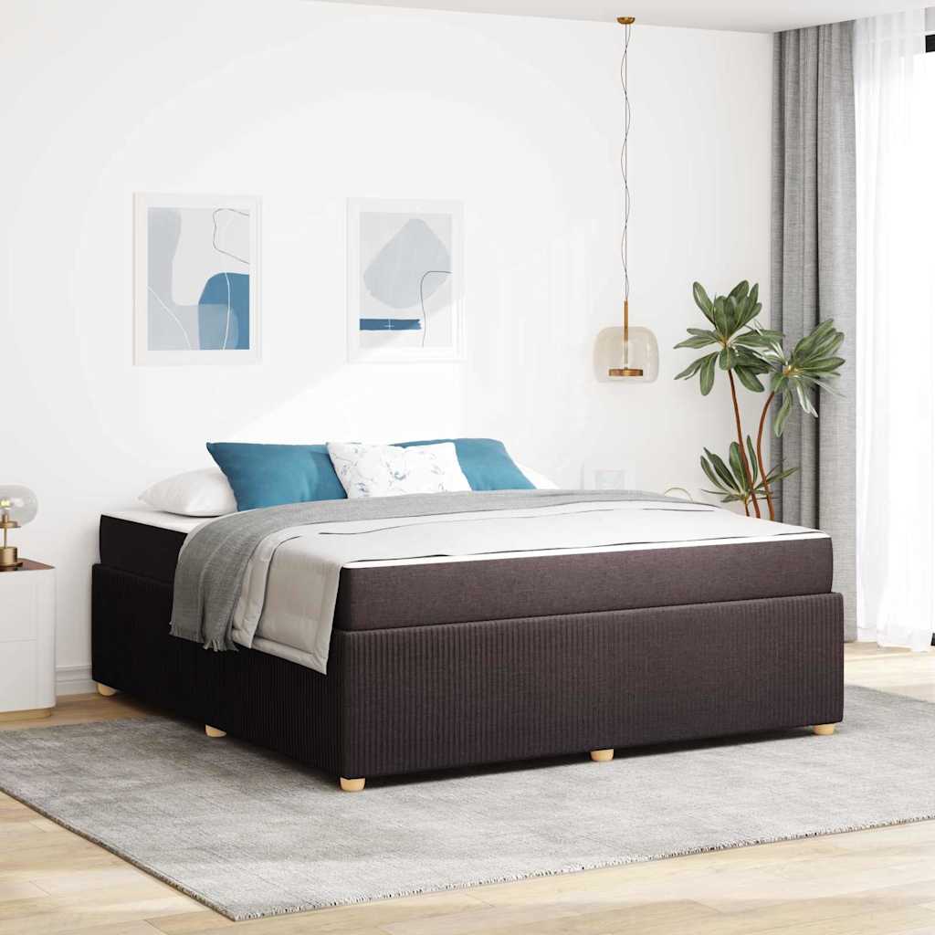 Bed frame with mattress Blue 100 x 200 cm fabric