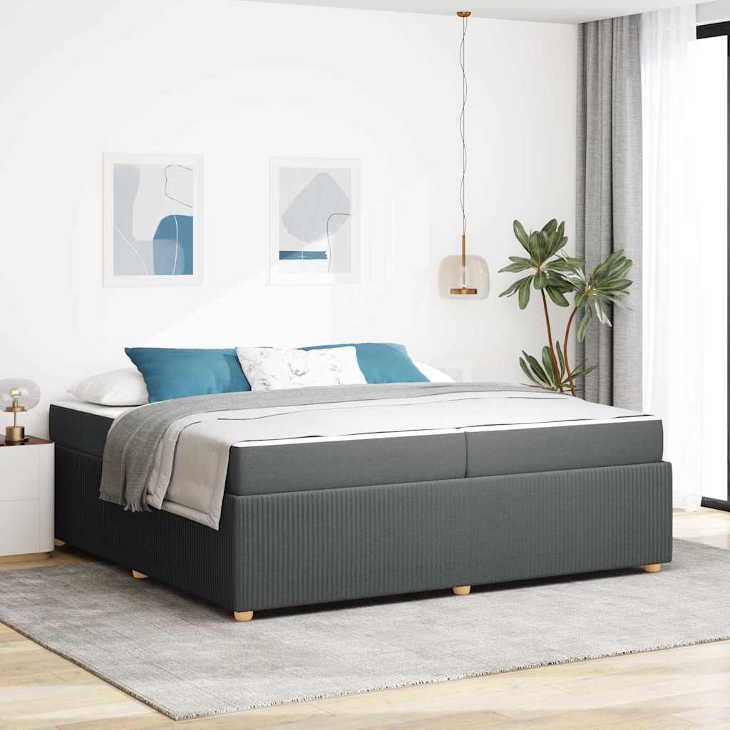 Bed frame with mattress Blue 100 x 200 cm fabric