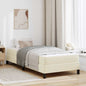 Estrutura de cama com colchão Cappuccino 100 x 200 cm tecido