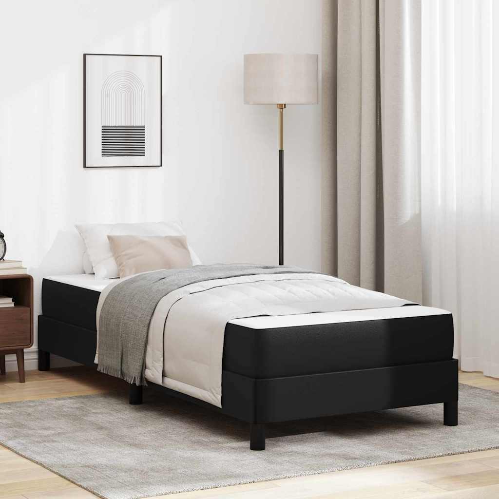 Estrutura de cama com colchão Cappuccino 100 x 200 cm tecido