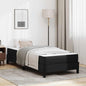 Estrutura de cama com colchão Cappuccino 100 x 200 cm tecido