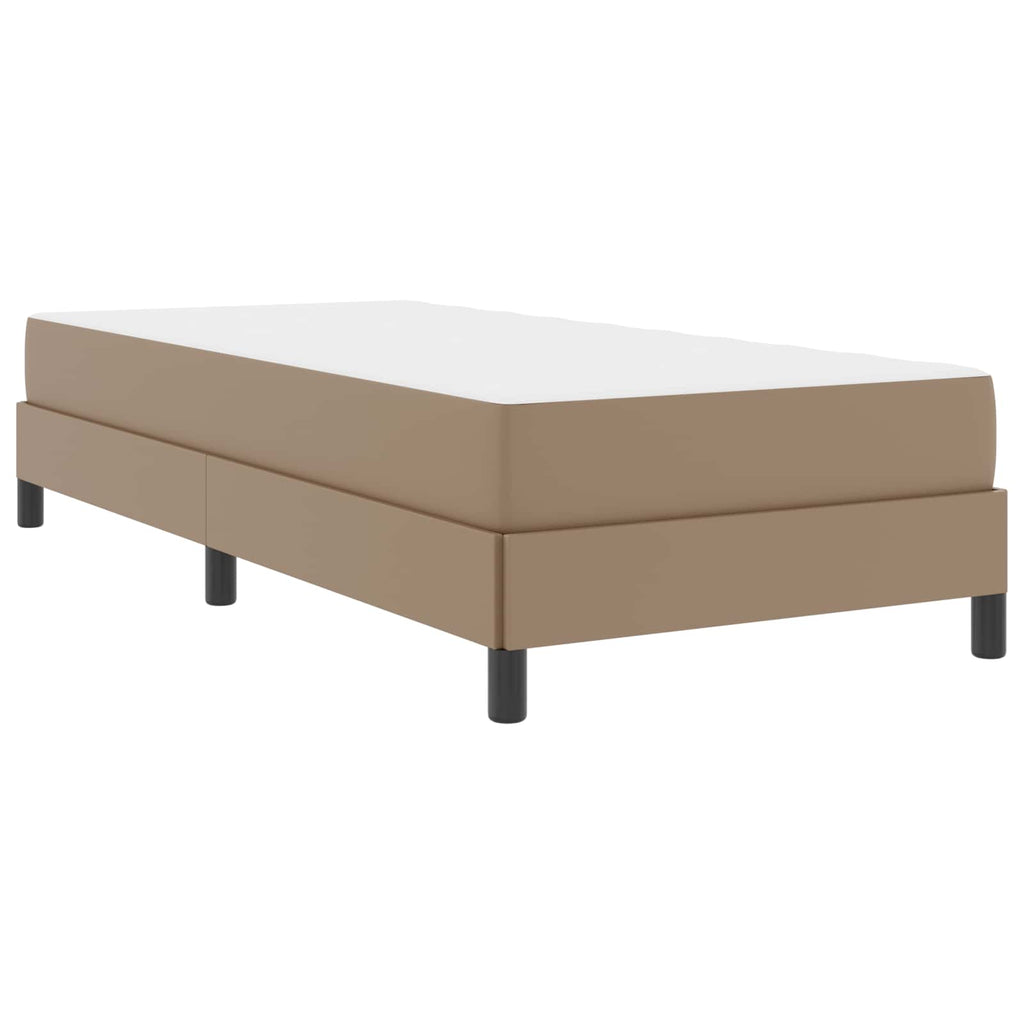 Estructura de cama con colchón Capuchino 100 x 200 cm tela