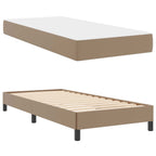 Estructura de cama con colchón Capuchino 100 x 200 cm tela