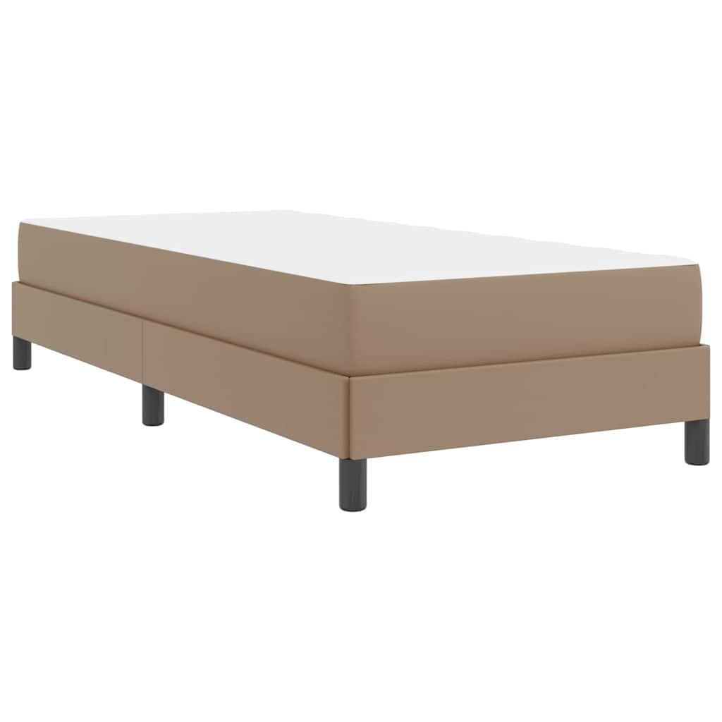 Estructura de cama con colchón Capuchino 100 x 200 cm tela