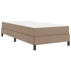 Estructura de cama con colchón Capuchino 100 x 200 cm tela
