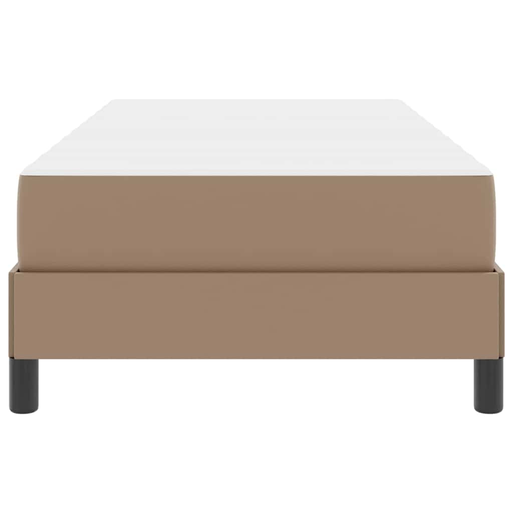 Estructura de cama con colchón Capuchino 100 x 200 cm tela
