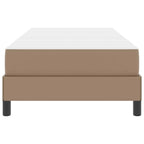 Estructura de cama con colchón Capuchino 100 x 200 cm tela