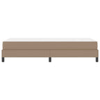 Estructura de cama con colchón Capuchino 100 x 200 cm tela