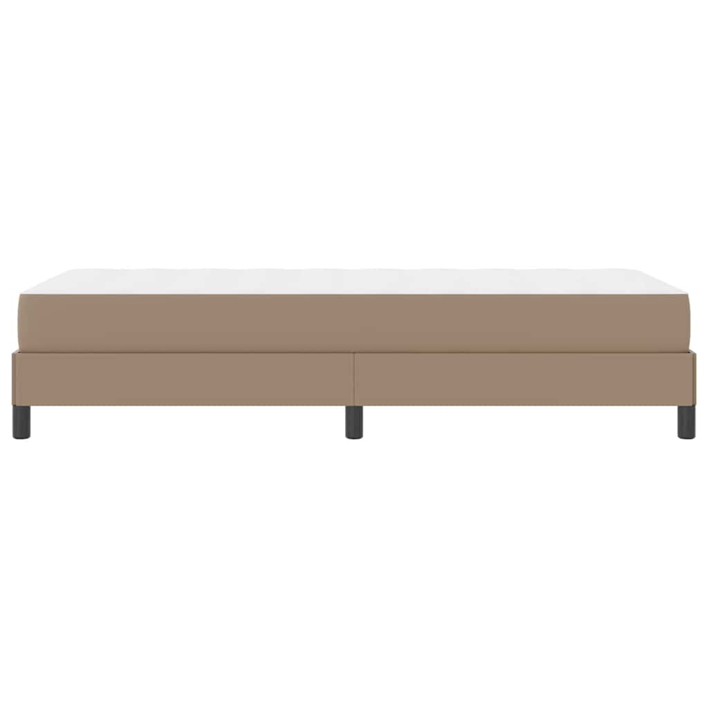 Estructura de cama con colchón Capuchino 100 x 200 cm tela