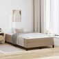 Estrutura de cama com colchão Cappuccino 100 x 200 cm tecido