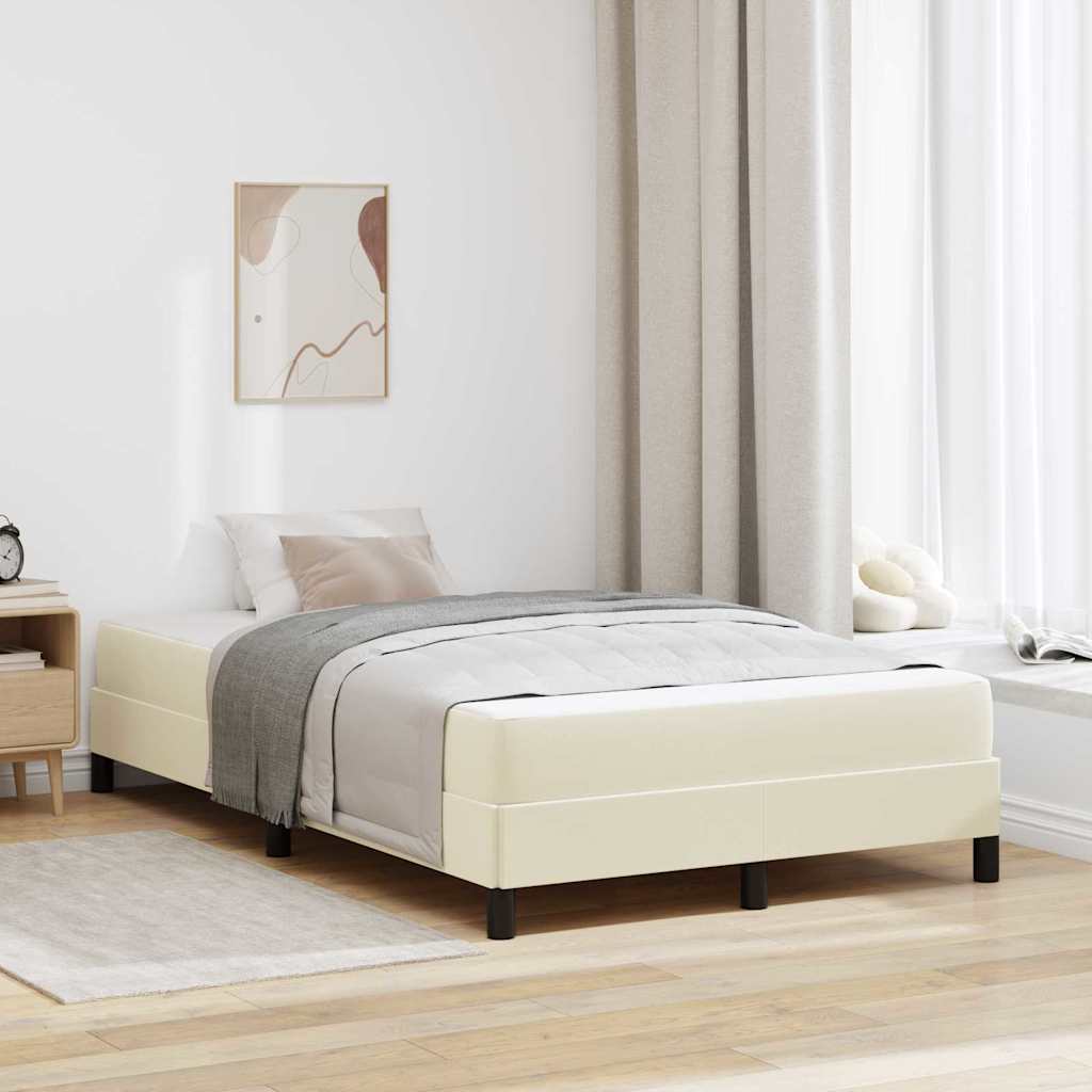Estrutura de cama com colchão Cappuccino 100 x 200 cm tecido