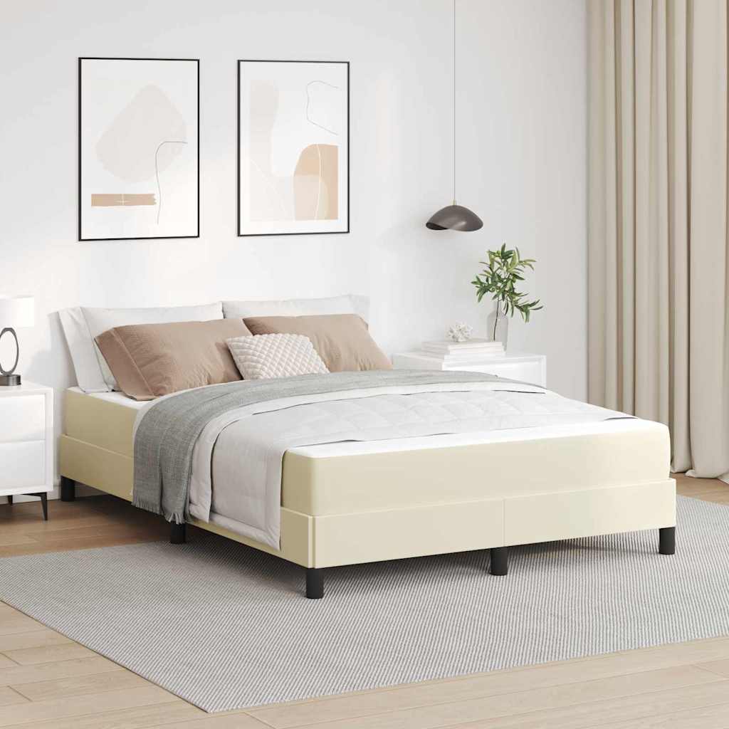 Estrutura de cama com colchão Cappuccino 100 x 200 cm tecido
