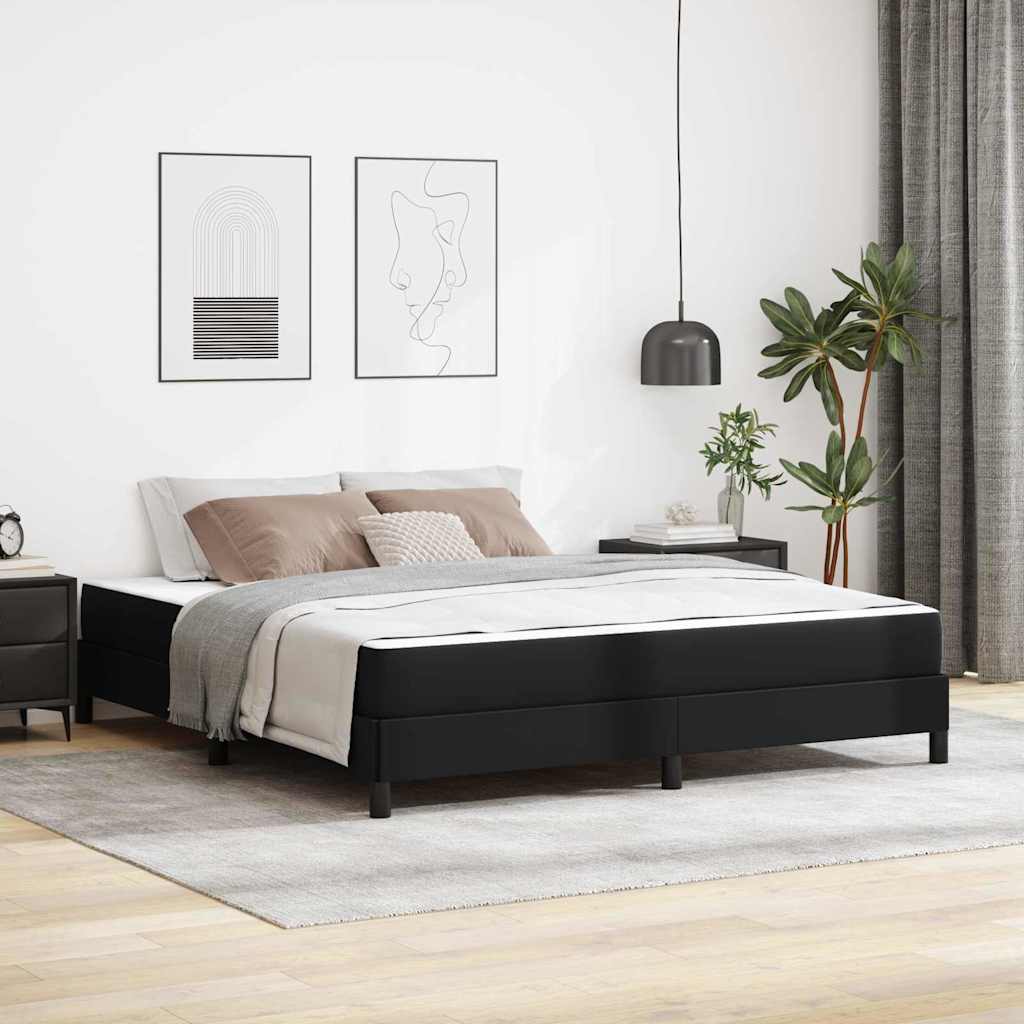Estrutura de cama com colchão Cappuccino 100 x 200 cm tecido